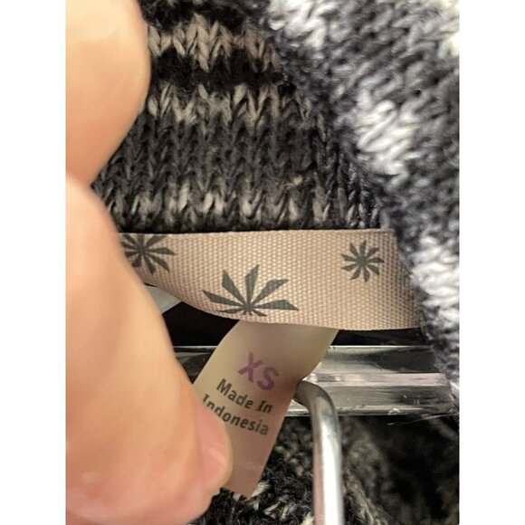 ATHLETA Nordic Down About Fair Isle Gray Goose Down Puffer Vest XS - Picture 4 of 11